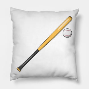 Baseball Bat and Ball Pillow