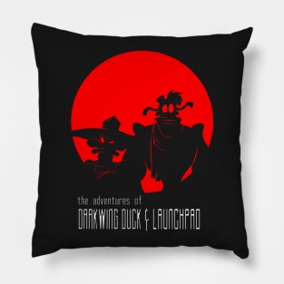 Darkwing Duck and Launchpad Pillow