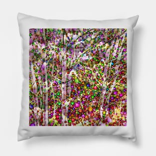 Frosty Christmas Branches Pillow