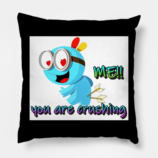 CRUSHING ON YOU Pillow by ONYXS