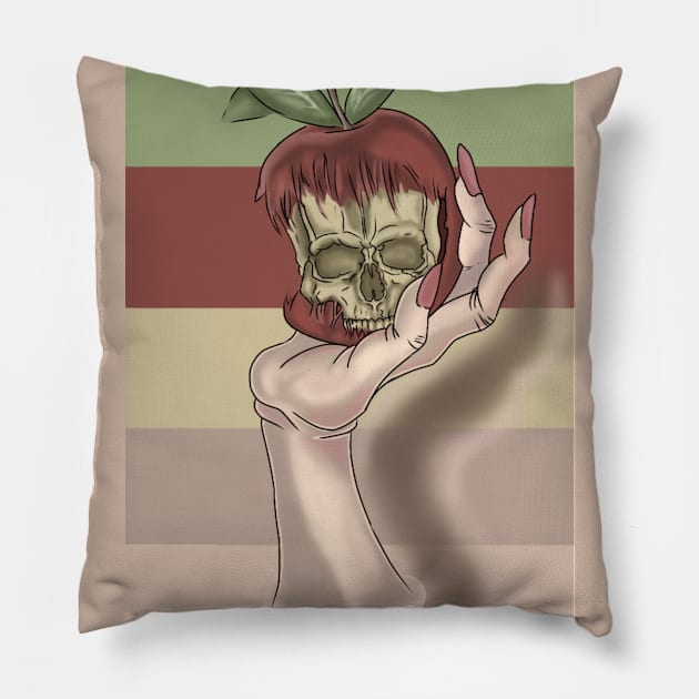 Dying Apple Pillow by Sarri