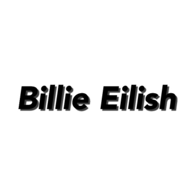 Billie Eilish Name Sticker - Billie Eilish - Kids Hoodie | TeePublic