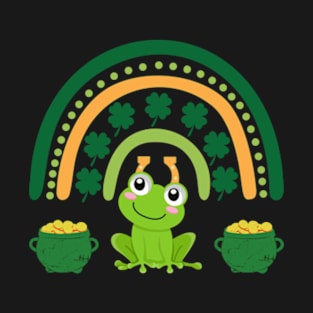 Funny st Patricks day cute Frog T-Shirt