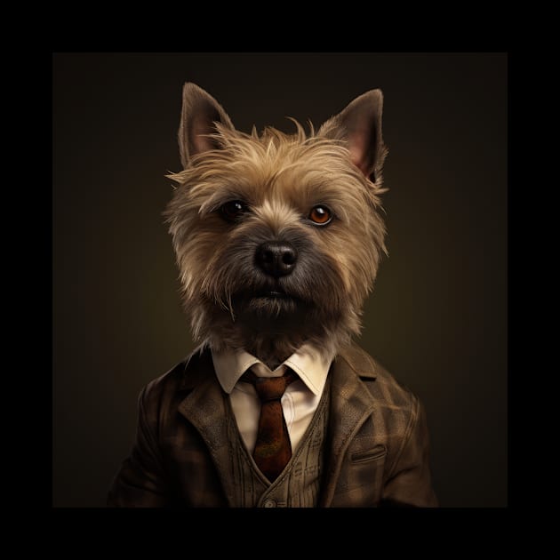 Cairn Terrier Dog in Suit by Merchgard