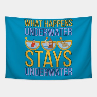 What Happens Underwater Stays Underwater Tapestry