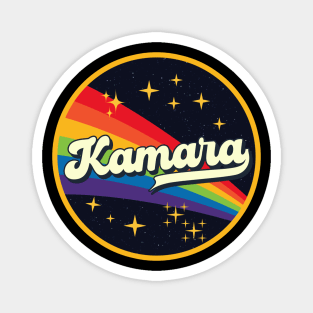 Kamara // Rainbow In Space Vintage Style Magnet
