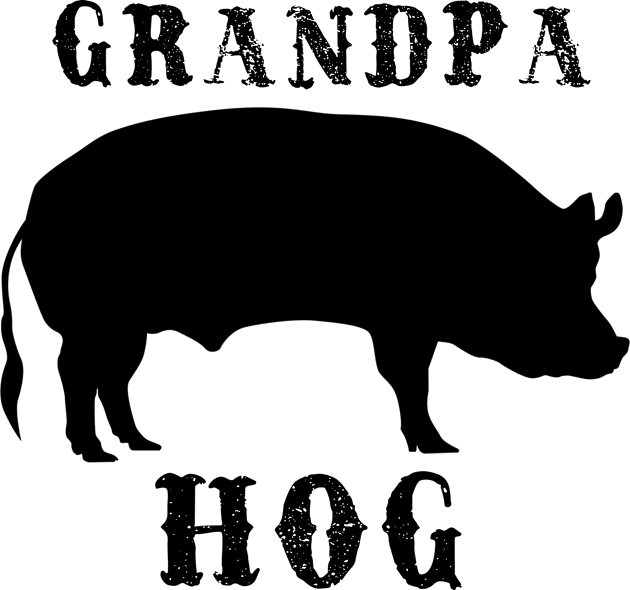 Grandpa Hog Kids T-Shirt by HUNTINGisLIFE