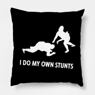 I Do My Own Stunts Sumo Wrestling Funny Sumo Wrestler Pillow