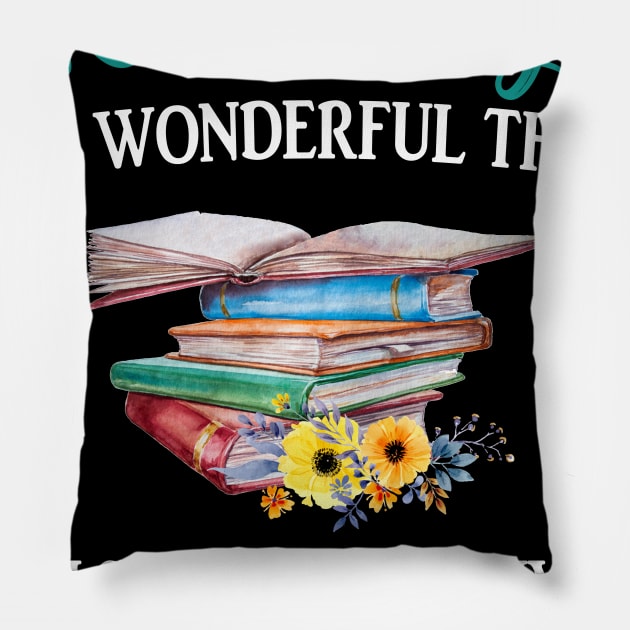 Reading Is A Wonderful Thing Pillow by Terryeare