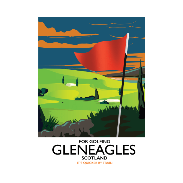 Gleneagles Scotland Golf by nickemporium1