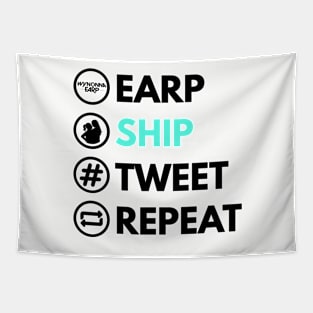 Earp Ship Tweet Repeat - Wynonna Earp Tapestry