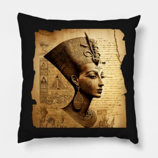 Egyptian Pharohs on Papyrus Pillow