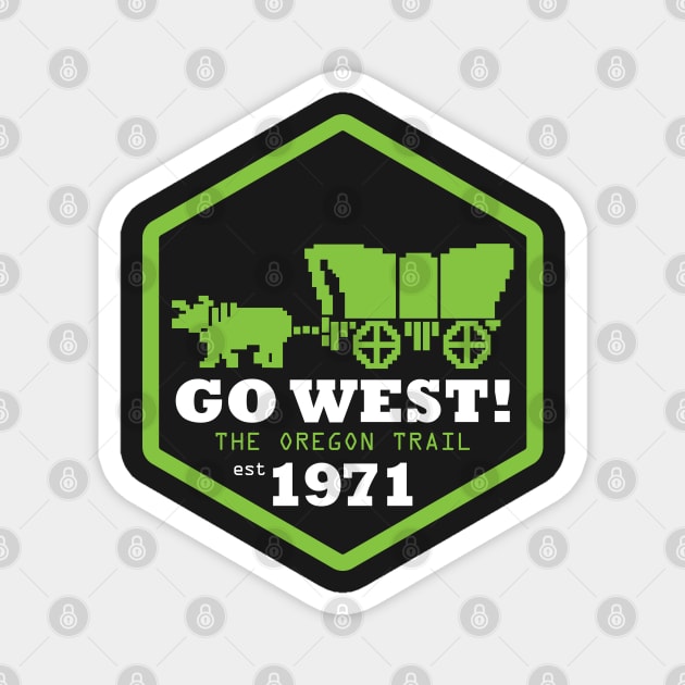 Go West - Oregon Trail Magnet by Zap Studios
