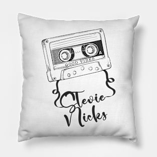 Good Vibes Stevie Nicks // Retro Ribbon Cass Pillow