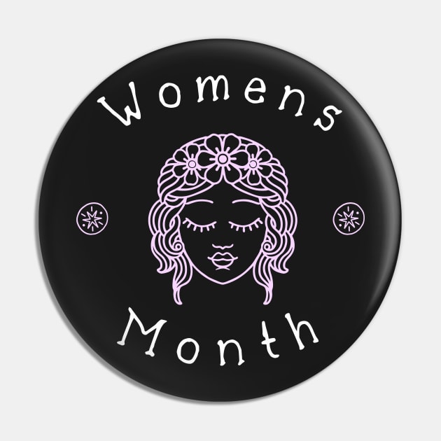 Women's History Month Pin by yassinebd