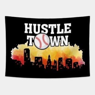 Hustle Town Houston Playoff Baseball Tapestry