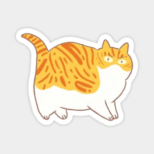 fat cat Magnet