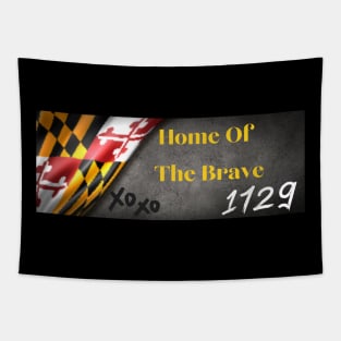 1729 MARYLAND HOME OF THE BRAVE DESIGN Tapestry