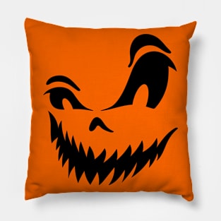 Spooky Jack-o-Lantern Face Pillow