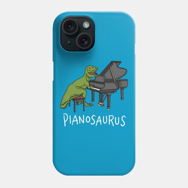 Pianosaurus - Funny Dino Shirt Phone Case by Nowhereman78