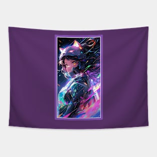 Anime Cat Girl | Quality Anime Artwork | Manga Anime Art Tapestry