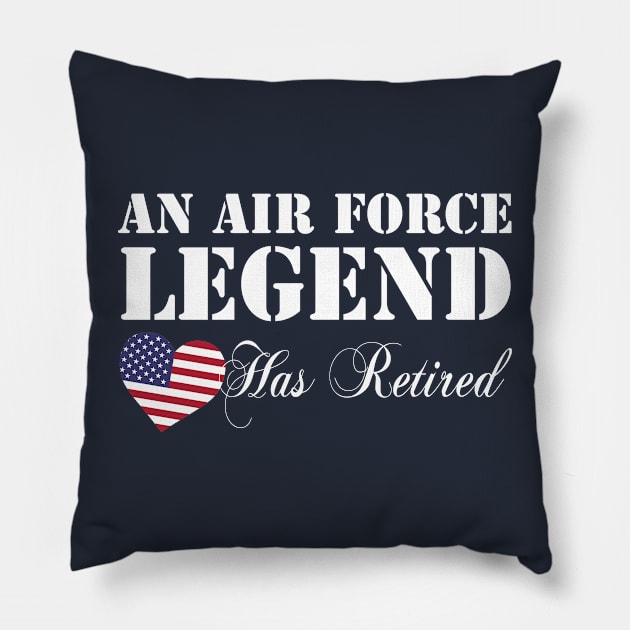 Best Gift for Veteran - An Air Force Legend Retired Pillow by chienthanit