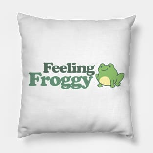 Feeling Froggy Pillow