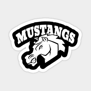 Mustangs Mascot Magnet