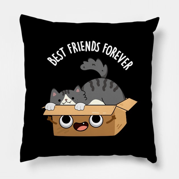 Best Friends Forever Funny BFF Pun Pillow by punnybone