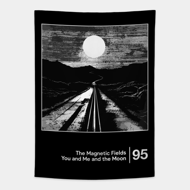 The Magnetic Fields / Minimalist Graphic Fan Artwork Design Tapestry by saudade