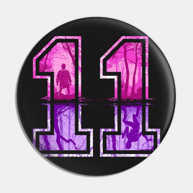 Strange Number 11 (pink-purple) Pin by djkopet