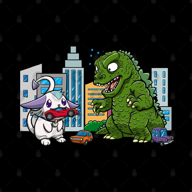 monster vs rabbit by Variart Studios