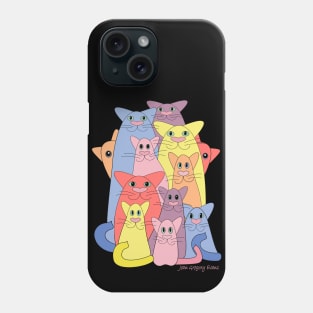 Twelve Cats For Happiness Phone Case