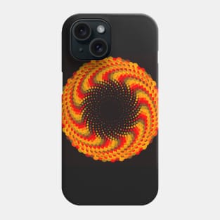 Red Yellow Flower / Phyllotactic Spirals Phone Case