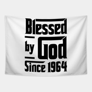 Blessed By God Since 1964 59th Birthday Tapestry