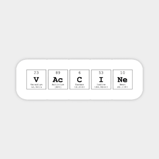 Vaccine Periodic Table Science Print Magnet