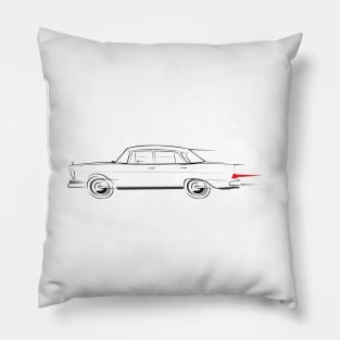 Mercedes W111 Sedan Heckflosse Fintail Pillow