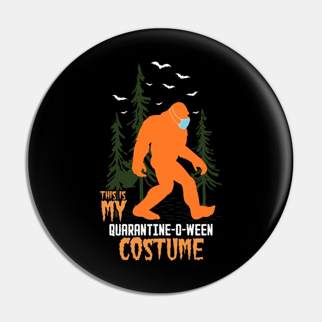 Bigfoot Quarantine O Ween Pin by Tesszero