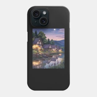 Sunset Cute Village Phone Case