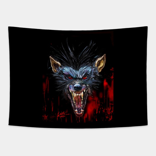 Werewolf Tapestry by Art Of Lunatik