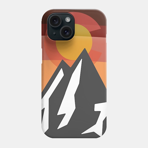 colorado rocky  mountain sunset Phone Case by pholange