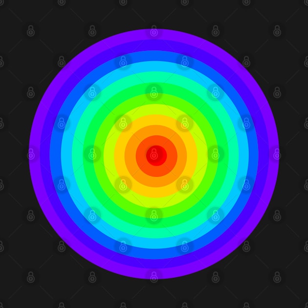 Rainbow Coloured Circles by XTUnknown