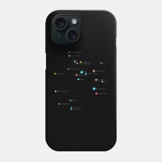 Constellation Sagittarius Phone Case by GloopTrekker