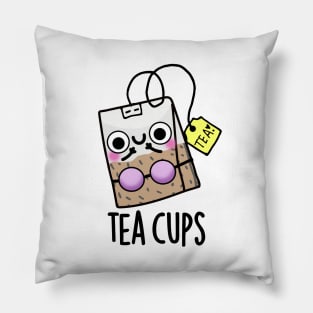 Tea Cups Funny Bra Puns Pillow