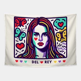 Keith Haring inspired Lana Del Rey Tapestry