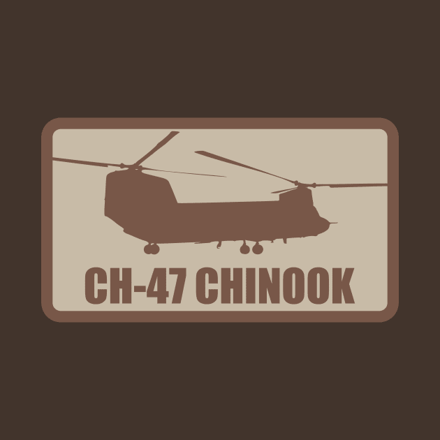 CH-47 Chinook Patch (desert subdued) by Tailgunnerstudios