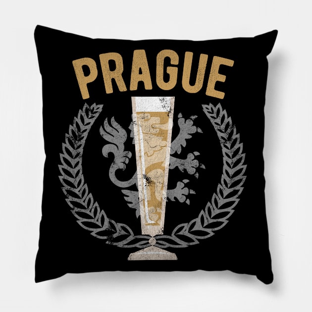 Prague Beer Lovers Czech Republic Gifts Pillow by SeaLAD