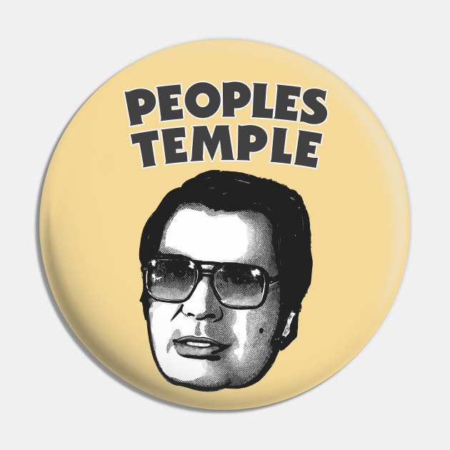 Jim Jones / Peoples Temple Original Design Pin by DankFutura