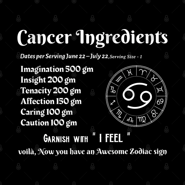 Cancer Ingredients by Ink by Evanliy