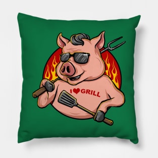 Pig Love grill Pillow